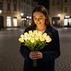 15Pcs Radiant Romantic Tulip Light LED Adjustable Tulip Night Light Warm Light L