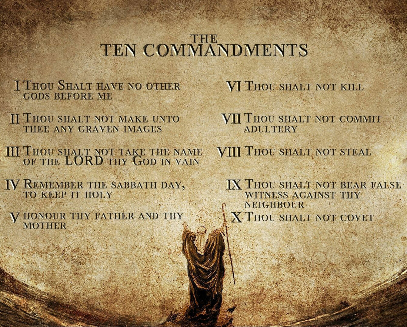 JESUS CHRIST TEN 10 COMMANDMENTS 8.5X11 Photo Poster painting PICTURE GOD FATHER SON HOLY SPIRIT