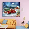 Red Christmas Truck-Full Round Diamond Painting 50*60CM
