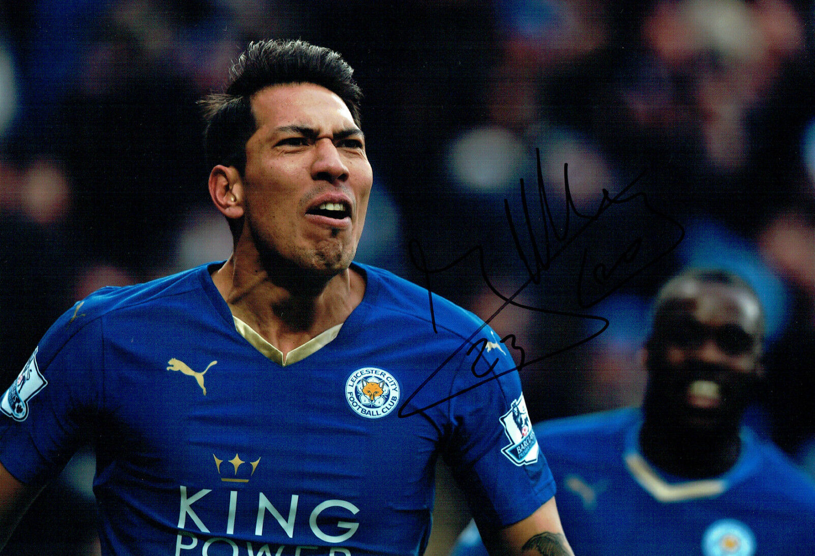 Loenardo ULLOA Leicester City Argentine Signed Autograph 12x8 Photo Poster painting AFTAL COA