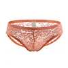 Sexy Mens Lace Underwear Low Rise Ultra Thin Transparent Briefs