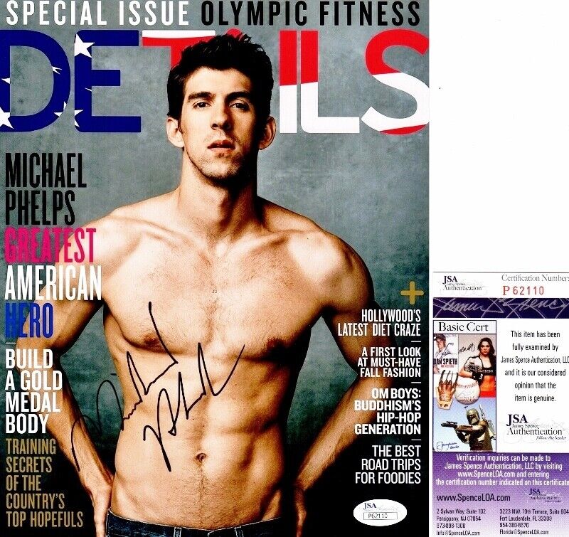 Michael Phelps Signed Autographed 8x10 inch Photo Poster painting - JSA Certificate COA