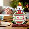 DIY Christmas 25 Days Countdown Diamond Painting Tabletop Ornaments Kit  Crystal Art Craft Decoration Wooden for Living Room Home Office Decoration