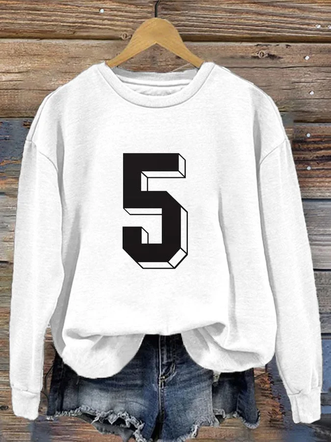 Women'S Casual Printed Long Sleeve Sweatshirt