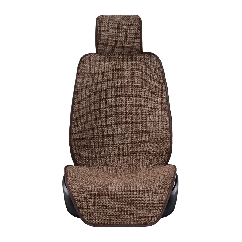 Linen Car Cover Protector Flax Front or Rear Seat Back Cushion Pad Mat Backrest for Auto Interior Truck Suv Van