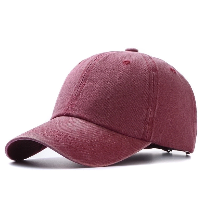 Fashion Washed Cotton Hats Solid Color Baseball Caps Outdoor Caps Sun Hats