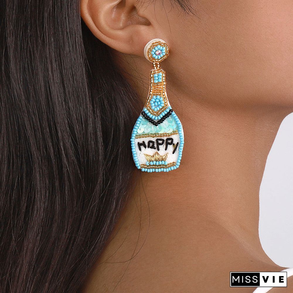 Casual Daily Patchwork Sequins Earrings