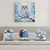 (25x25cm)DIY Owl Framed Handmade Pearl Painting Art Craft Kit Living Home Decor