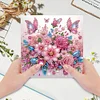 (US Only)6PCS Flowers DIY Diamond Art Greeting Cards Congratulations Cards & Gifts