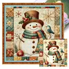 Xmas Snowman-11CT Stamped Cross Stitch 40*40cm tapestrymarket