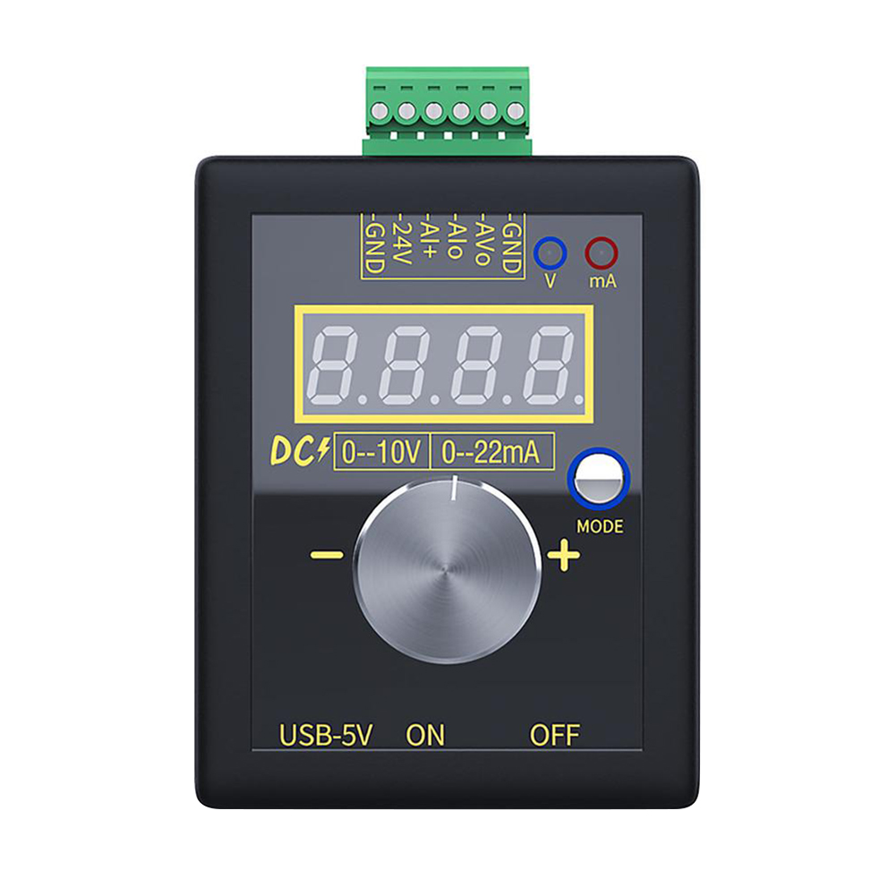 

0-10V 0-20mA Digital Voltage Current Signal Generator Measuring Instruments, A battery, 501 Original