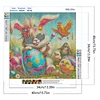 Diamond Painting -DIY Round Drill Egg-bearing Rabbit(40x40cm)