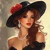 Diamond Painting-DIY Crystal Rhinestone Elegant Girl