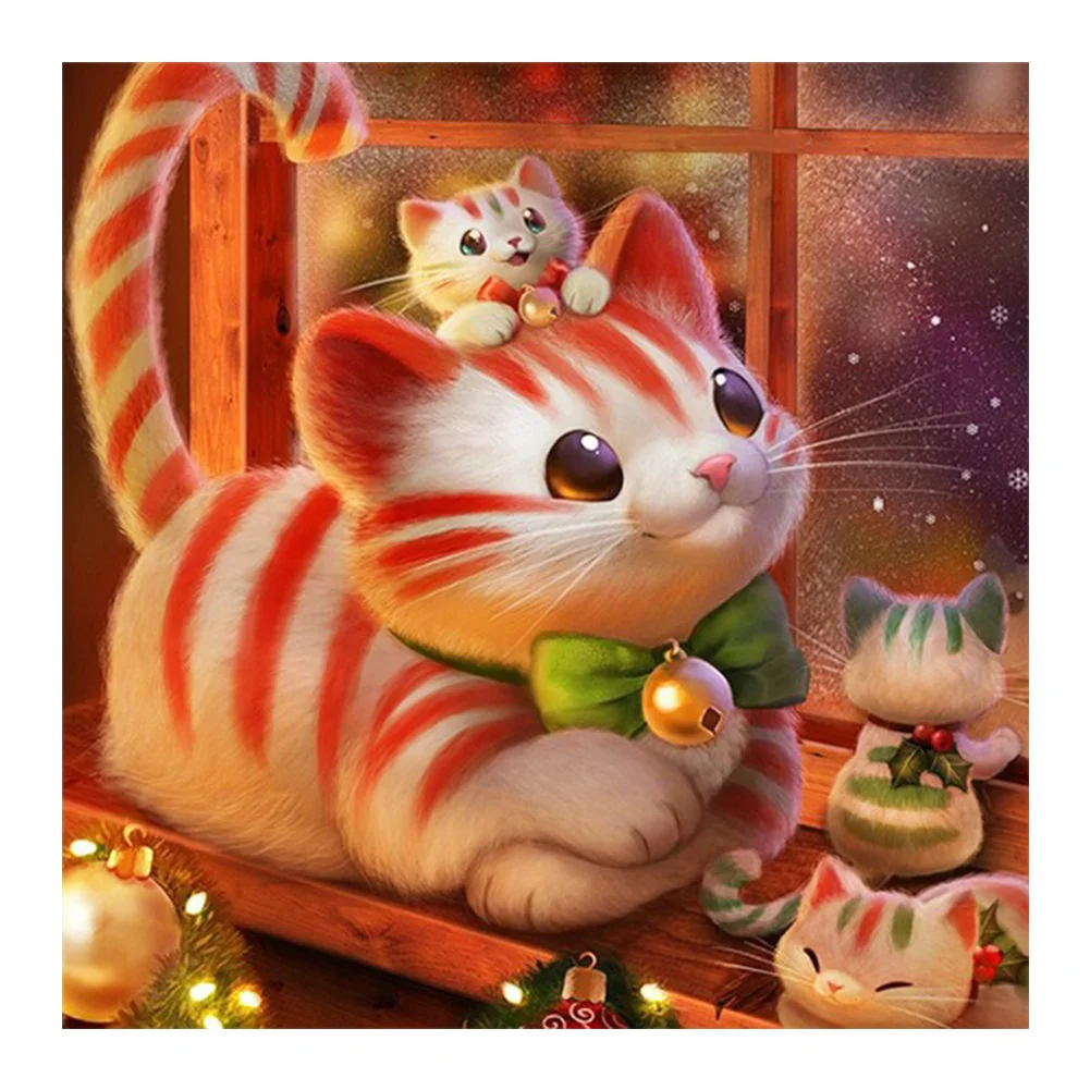 Diamond Painting - Full Round Drill - Cute Animal(30*30cm)