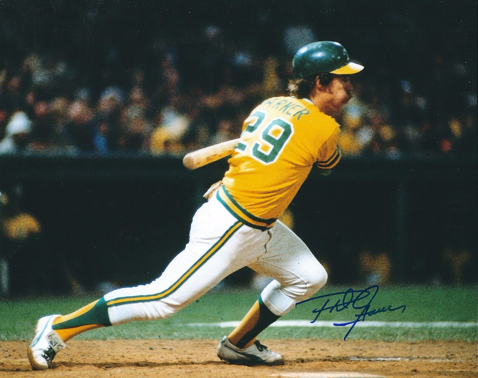 Signed 8x10 PHIL GARNER Oakland A's Autographed Photo Poster painting w/ Show Ticket