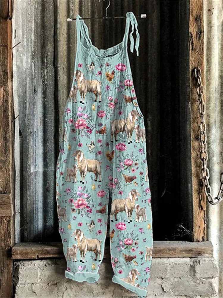 2024人気No.1の オールインワン Charles Chaton/linen blend jumpsuit 