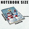 2 Stück 50-seitiges A5 Schneemann Santa Claus Diamond Painting Notizbuch für Erwachsene Geschenk