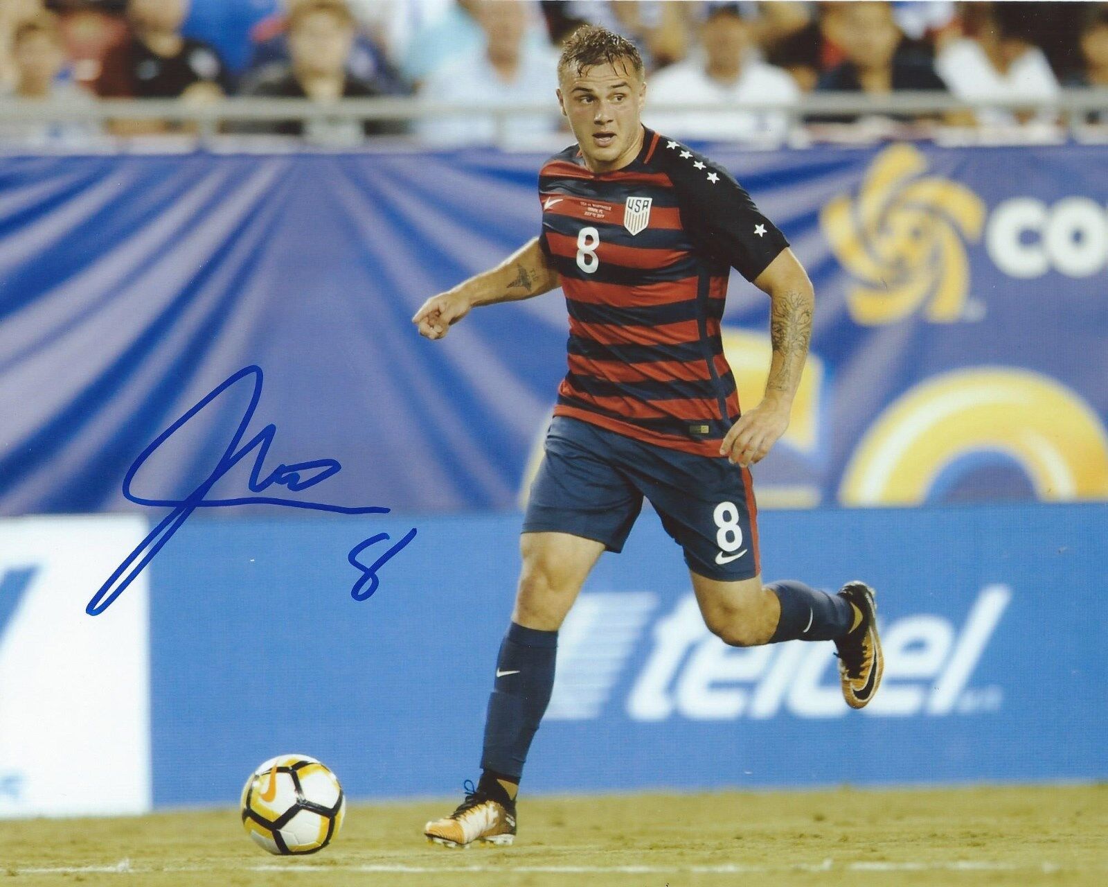 Jordan Morris Signed 8×10 Photo Poster painting Team USA Soccer Autographed COA C