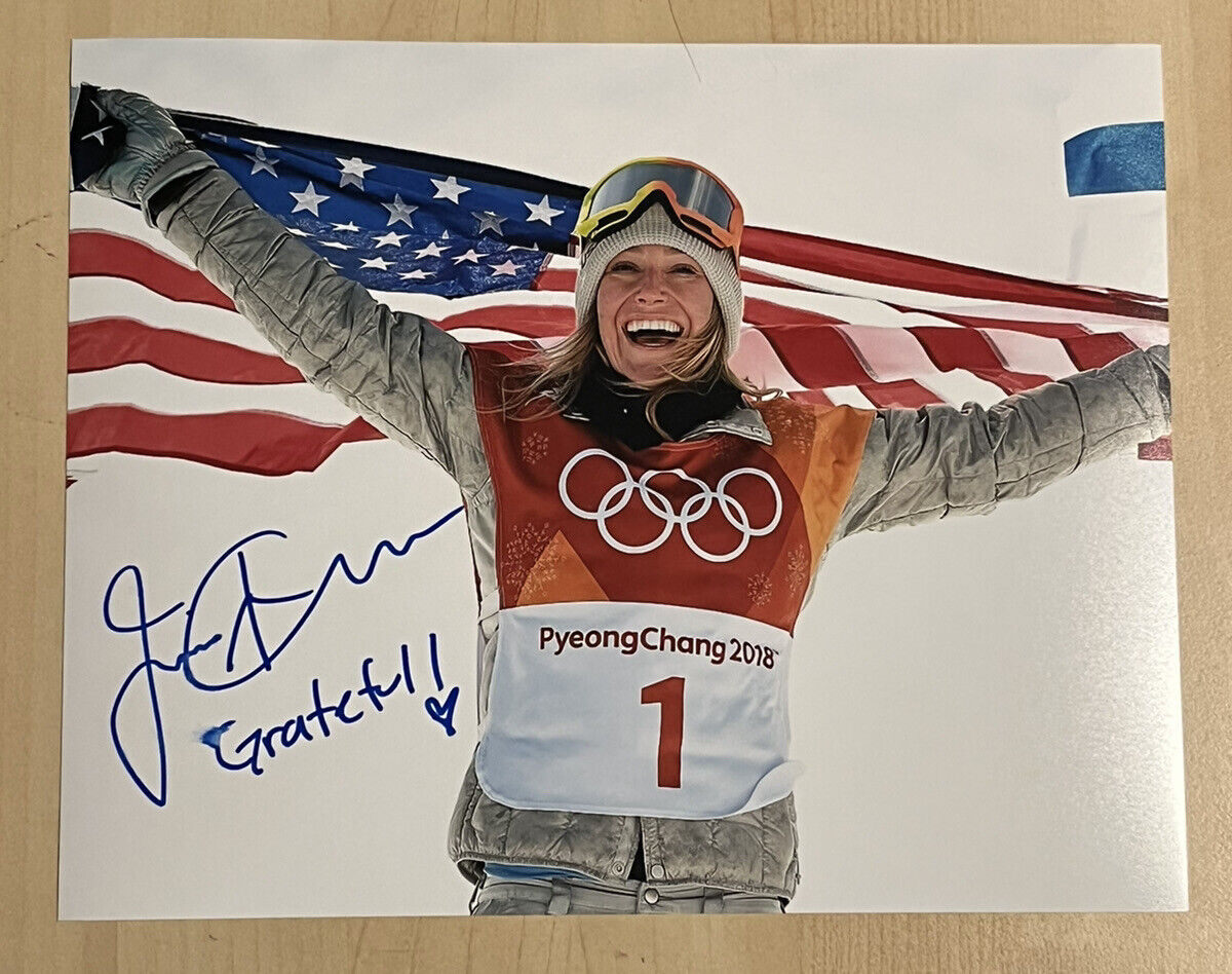 JAMIE ANDERSON SIGNED 8x10 Photo Poster painting USA OLYMPIC SNOWBOARDER SEXY AUTOGRAPHED COA