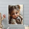 Diamond Painting-DIY Full Round Drill Cute Doll