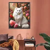 Chat Noble-Complète Rond Diamant Peinture-40X50CM