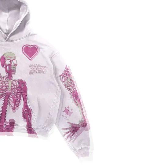 Accept my love printed hoodie