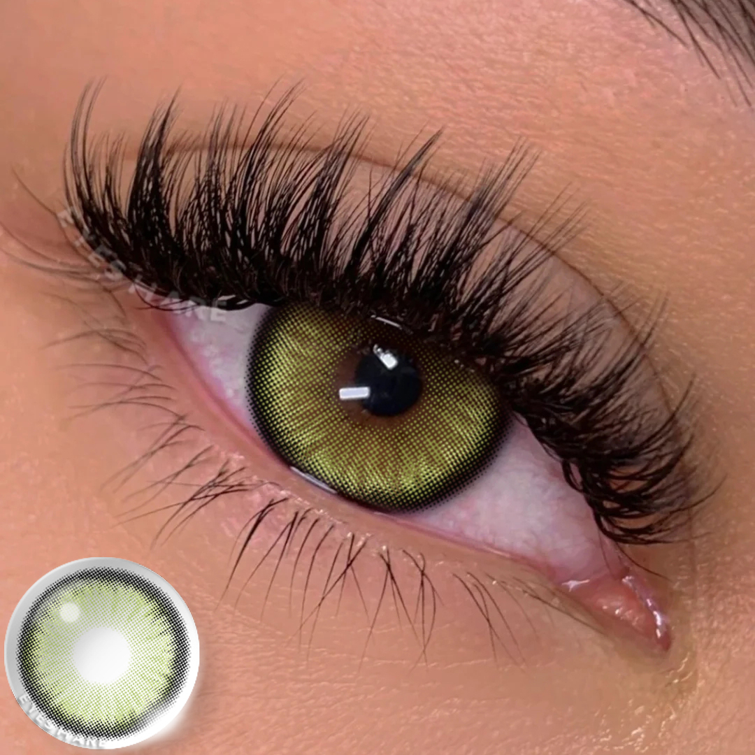 Colored Contact Lenses EYESHARE DIAMOND GREEN 14.5MM 1 Pair | 1 Year