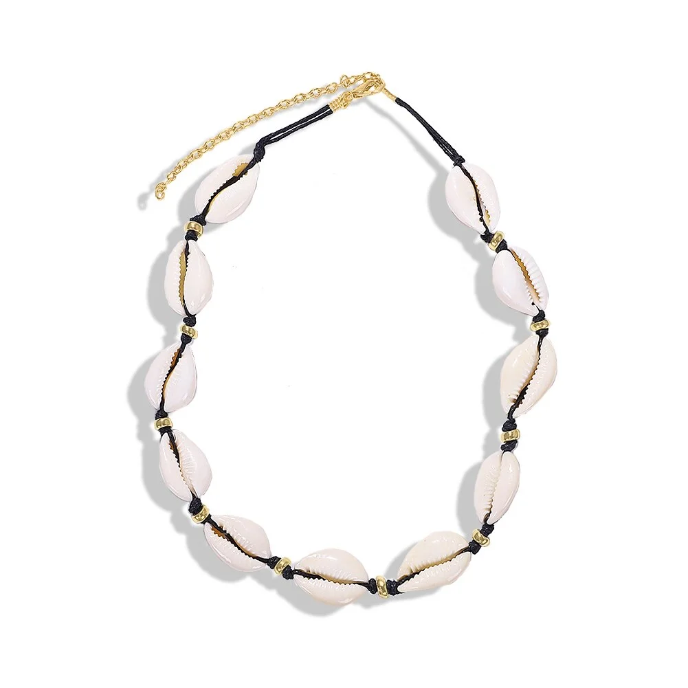 Dvacaman Bohemian Summer Handmade Shell Rope Chain Bracelet for Women Girl Beach Seashell Bracelet Jewelry Party Gifts Wholesale