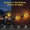Honeybee Solar Lantern Hanging LED Solar Powered Bee Lights Waterproof Decorative for Party Festivals Garden Decor Birthday Gifts