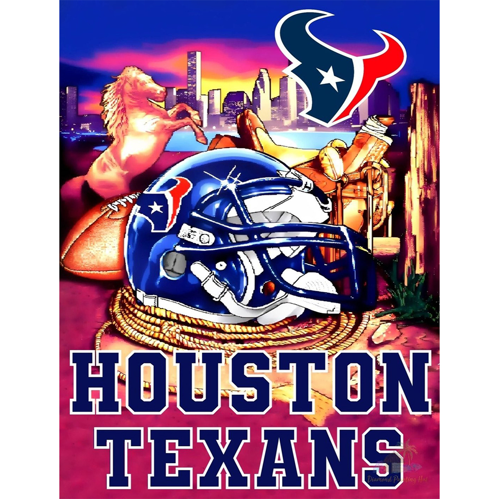 

NFL Football Houston Texans - Round Drill Diamond Painting - 30*40CM, 501 Original