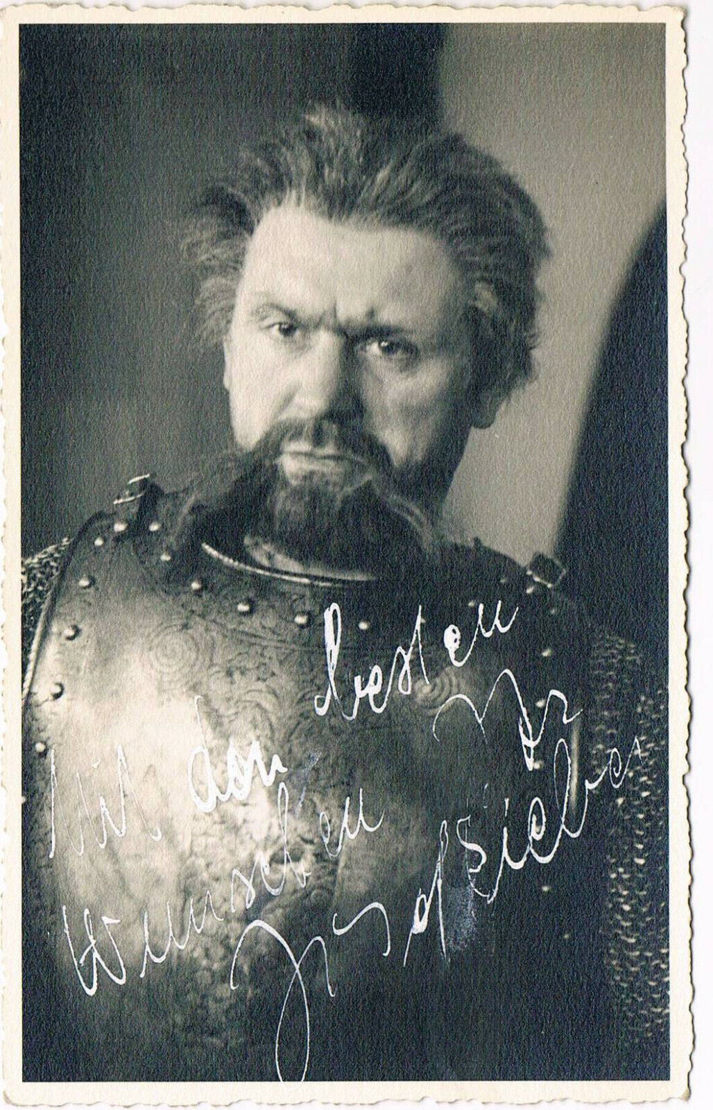 Josef Sieber 1900-62 autograph signed postcard Photo Poster painting 3.5x5.5