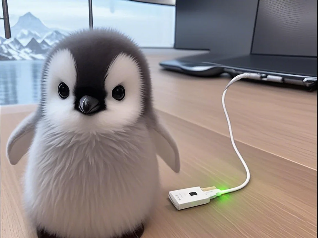🐧🐧Super realistic plush AI penguin🐧🐧