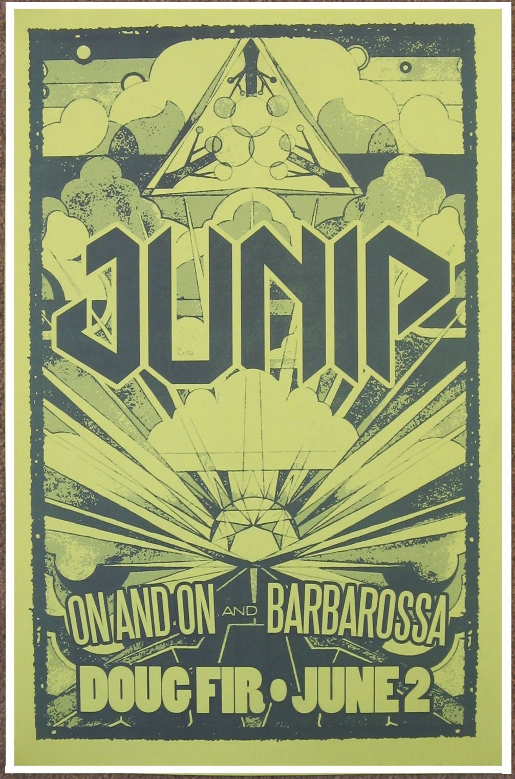 JUNIP 2013 POSTER Gig JOSE GONZALEZ Portland Oregon Concert