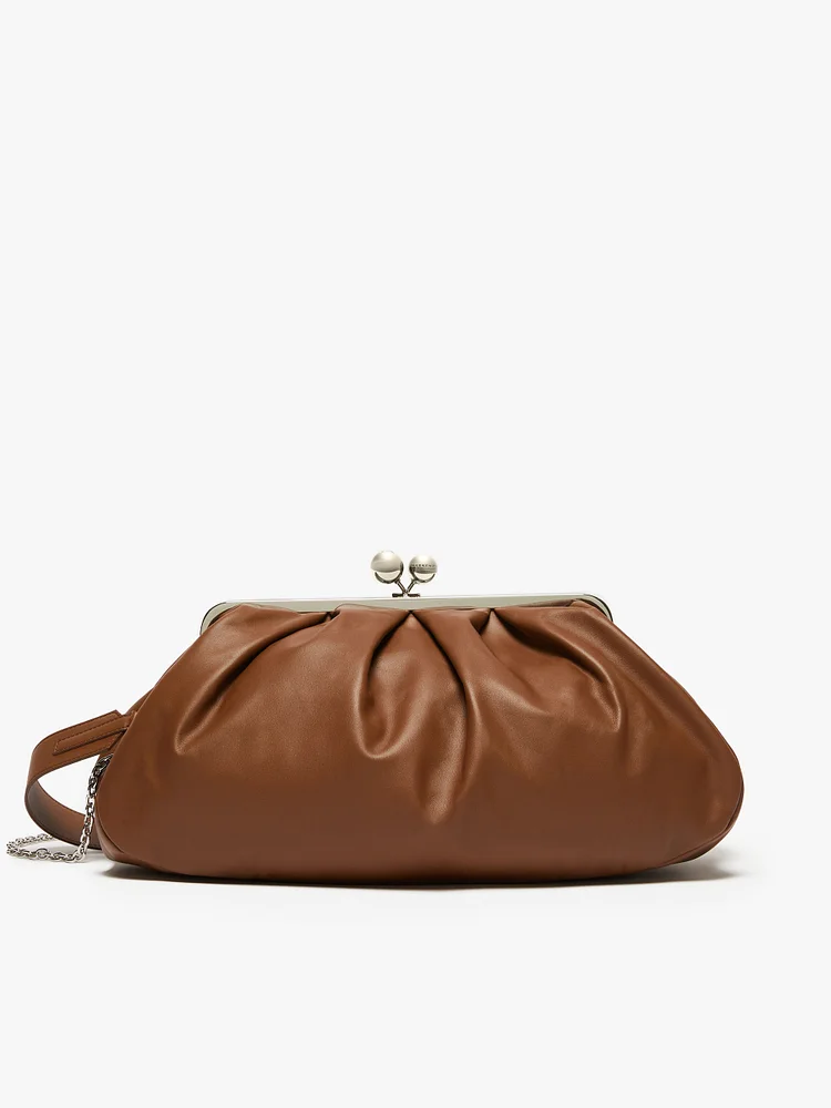 Large Pasticcino Bag in nappa leather - TOBACCO
