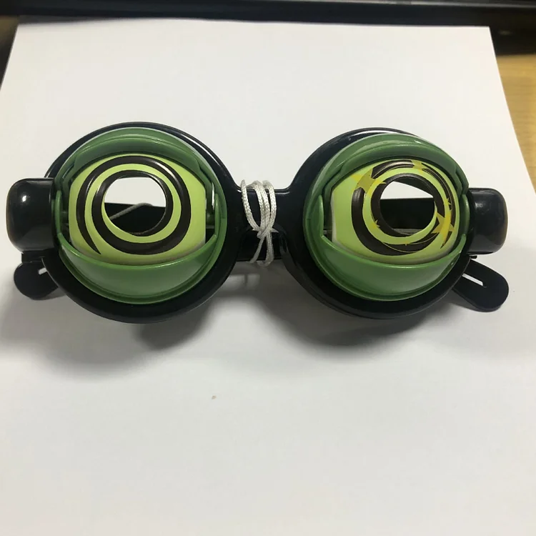 Lustige Kinder-Brille mit Zugschnur und Blinzel-Effekt
