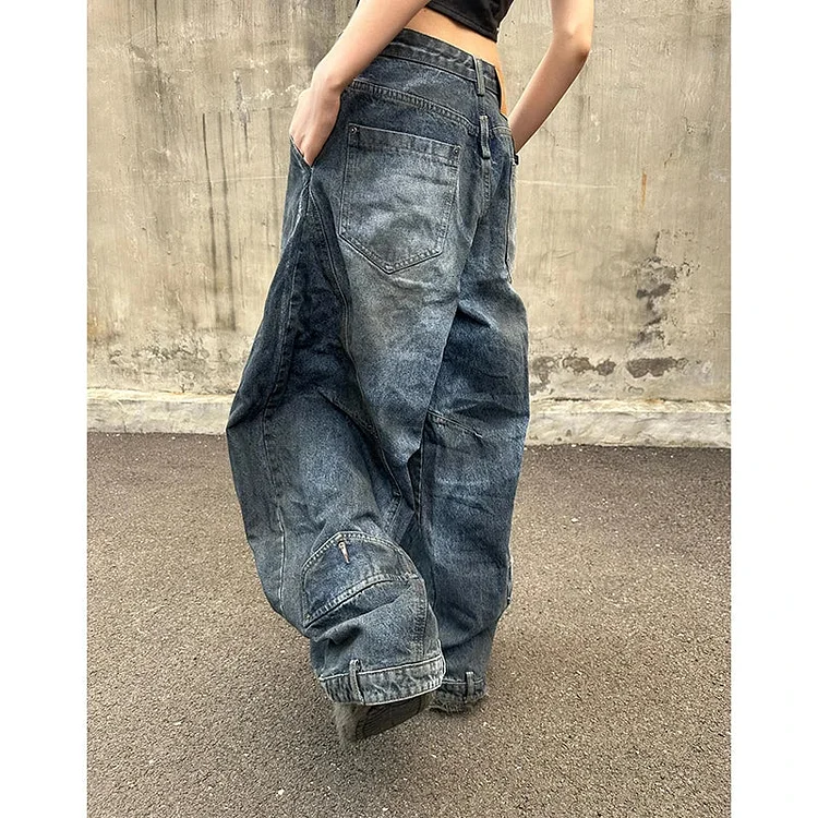 High Waist Gothic Denim Pant