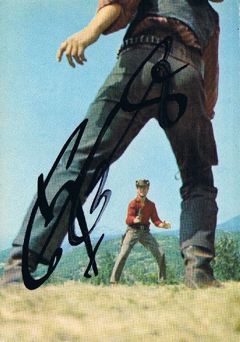 G?tz George 1938-2016 genuine autograph signed 4x6