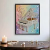 Diamond Painting-DIY Special Shaped Drill Pearl Painting Piano(35x45cm)