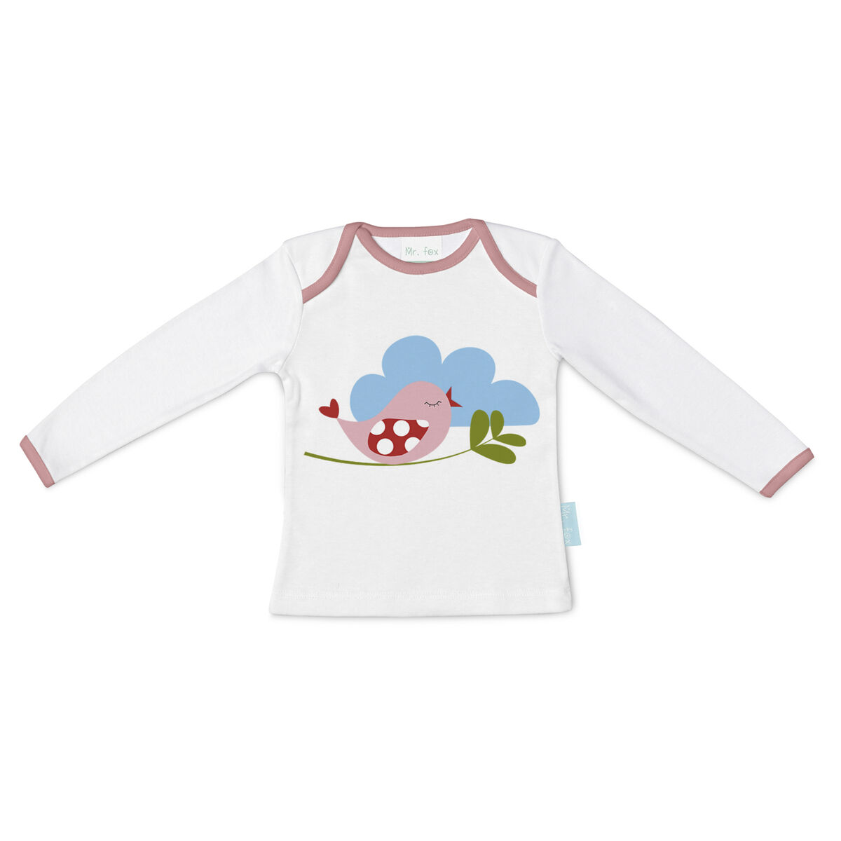 Children&rsquo;s Long Sleeve T-shirt HappyFriday Mr Fox Little Birds Multicolour 12-18 Months