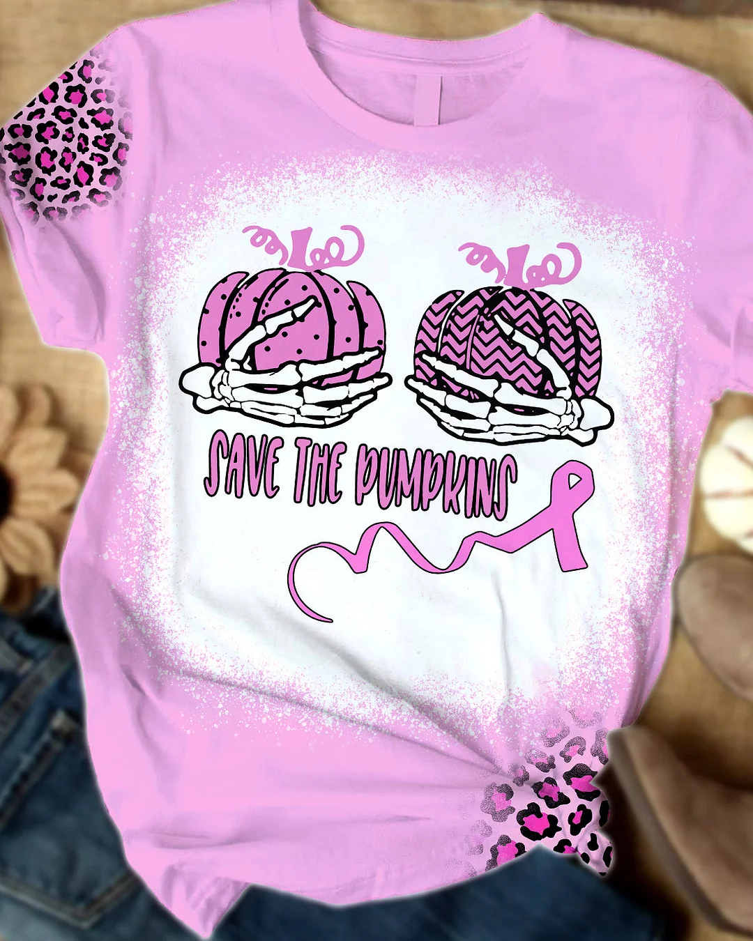 Save The Pumpkins Breast Cancer Tee