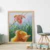 Staring Cat-14CT Stamped Cross Stitch 44*56cm/17.32*22.05in tapestrymarket