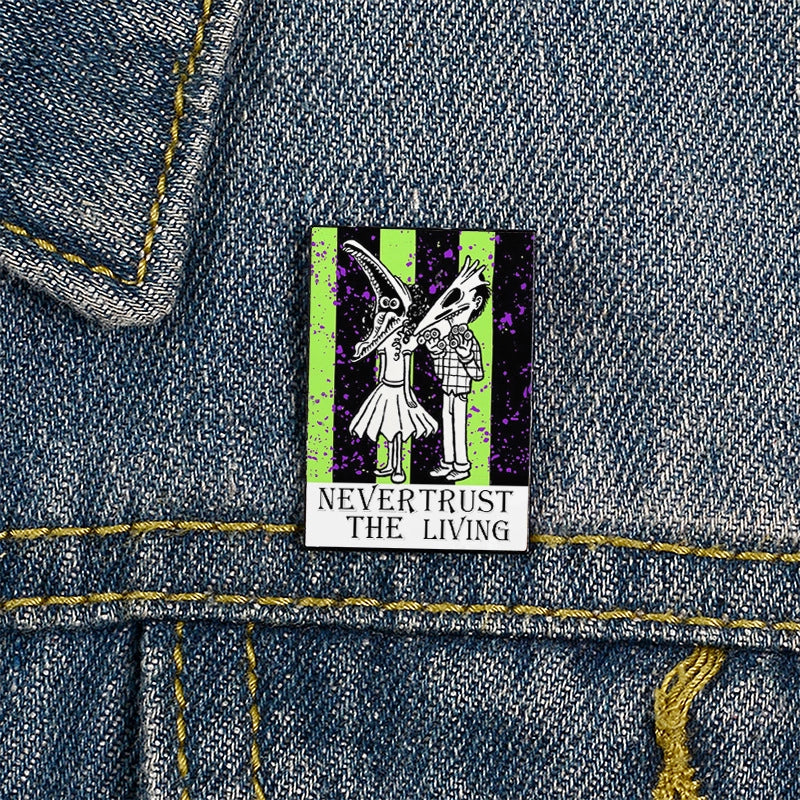 Funny Pin Letter Ghost Alloy Unisex Brooches