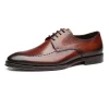 Fashion Mens Formal Business Derby Leather Dress Shoes 
