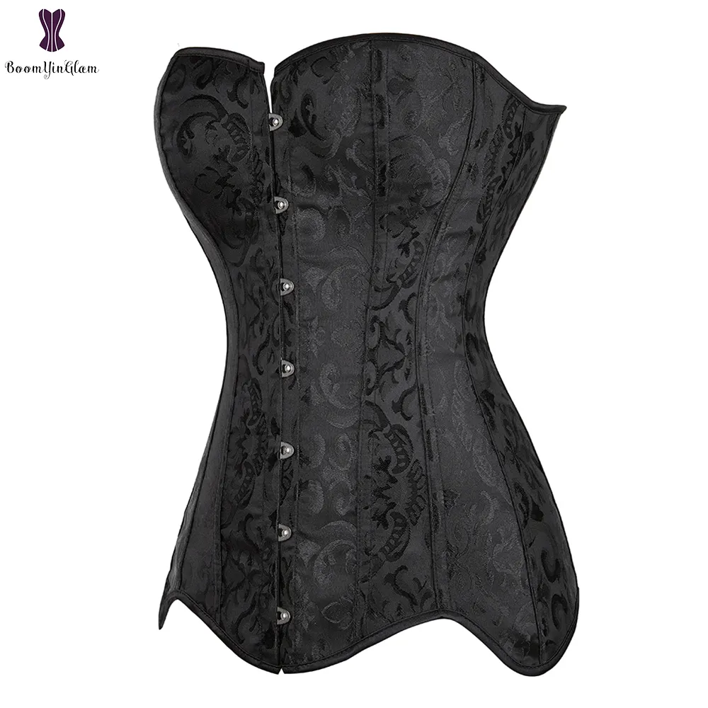 Cortnee Black & White Overbust Corset main image 0