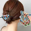 5pcs DIY Handmade Creative Mandala Pattern Wooden + PU Leather Daily Wear Hair Accessories Hair Clips Diamond Painting Artwork Kits