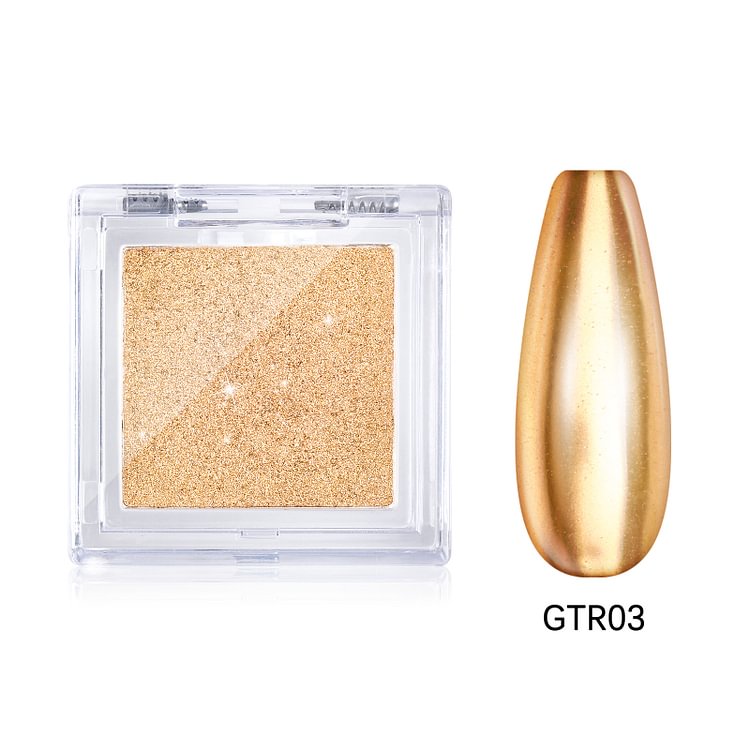 Attractive Single Rose Gold Color Mirror Effect Chrome Nail Powder