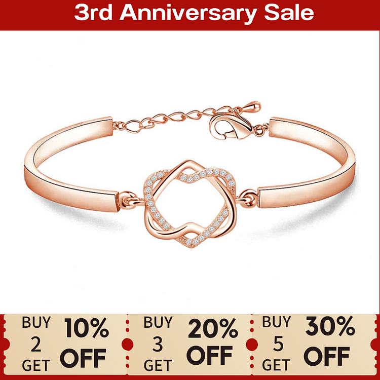 For Daughter - Mother And Daughter Are Connected Heart To Heart Bracelet