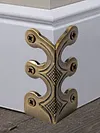 6PCS Retro Metal Corner Protector Iron Skiffers Skirting Board Corner Protector
