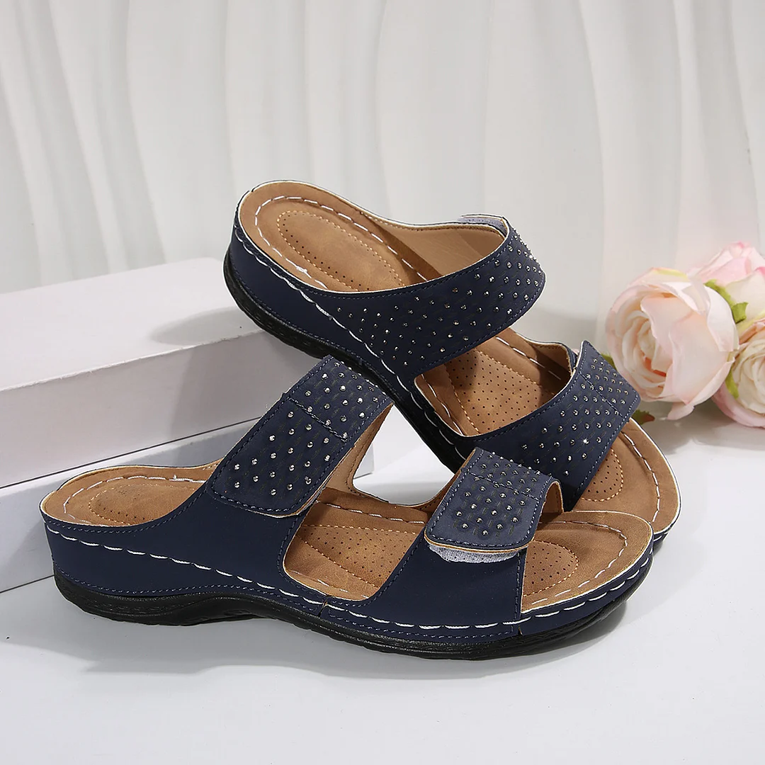 Breakj Breakj Summer Women Thick Bottom Slippers Large-Size Thick-Sed Fish Mouth Slippers Outside Wearing Beach Shoes