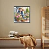 Diamond Painting-DIY Full Round Drill Garden Old Lady